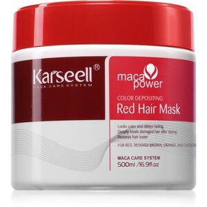 Karseell Color Depositing Red Hair Mask maska pro zvýraznění barvy vlasů 500 ml obraz