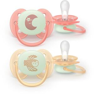 Philips Avent Ultrasoft Night SCF094/02 0-6m dudlík Neutral 2 ks obraz