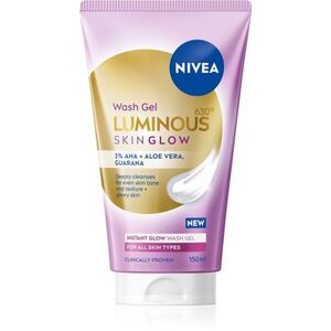 NIVEA Luminous Skin Glow čisticí pleťový gel pro rozjasnění pleti 150 ml obraz
