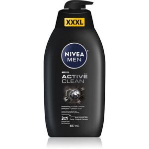 NIVEA MEN Active Clean sprchový gel pro muže 887 ml obraz