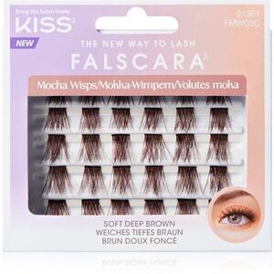 KISS Falscara Multi Wisps trsové nalepovací řasy Mocha 24 ks obraz