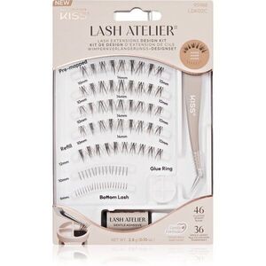 KISS Lash Atelier Desing Kit trsové nalepovací řasy s lepidlem 02 1 ks obraz