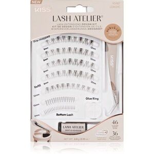 KISS Lash Atelier Desing Kit trsové nalepovací řasy s lepidlem 01 1 ks obraz