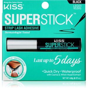 KISS Superstick Extended Wear lepidlo na umělé řasy Black 4.8 g obraz