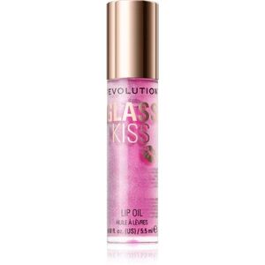 Revolution Glass Kiss třpytivý olej na rty odstín Enchanted Purple 5.5 ml obraz