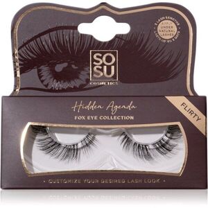 SOSU Cosmetics Hidden Agenda Fox Eye Collection umělé řasy odstín Flirty 1 ks obraz