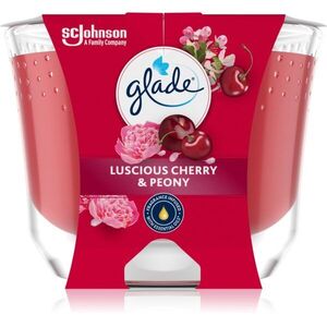 GLADE Luscious Cherry & Peony vonná svíčka 204 g obraz