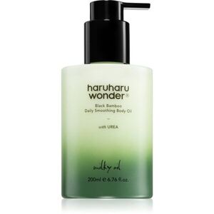 Haruharu Wonder Black Bamboo Daily Smoothing Body Oil sametový tělový olej s vyživujícím účinkem 200 ml obraz