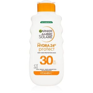 Garnier Ambre Solaire Hydra 24h ochranné opalovací mléko s hydratačním účinkem SPF 30 175 ml obraz