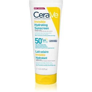 CeraVe Invisible Hydrating Sunscreen SPF 50+ opalovací mléko na obličej a tělo SPF 50+ 177 ml obraz
