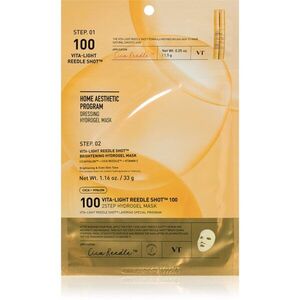 VT Cosmetics Vita-Light Reedle Shot 100 2Step Hydrogel Mask intenzivní hydrogelová maska pro rozjasnění a hydrataci 34.5 g obraz