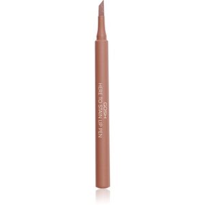 GOSH COPENHAGEN Here To Stain Lip Pen fix na rty pro dlouhotrvající efekt odstín 004 Mocha Stain 1 ml obraz