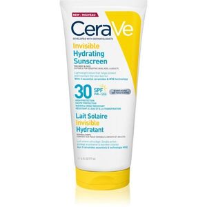 CeraVe Invisible Hydrating Sunscreen SPF 30 opalovací mléko na obličej a tělo SPF 30 177 ml obraz