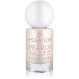 essence PEARLY GLAZE třpytivý lak na nehty mini odstín 16 5 ml obraz