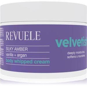 Revuele Velvetish Silky Amber Body Whipped Cream hydratační tělový krém Vanilla + Argan 300 ml obraz