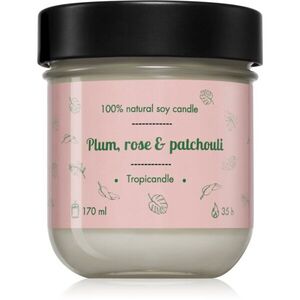 Tropicandle Plum, Rose & Patchouli vonná svíčka 170 ml obraz