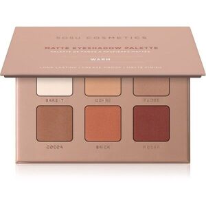 SOSU Cosmetics Matte Eyeshadow Palette paletka očních stínů odstín Warm 6x1.3 g obraz