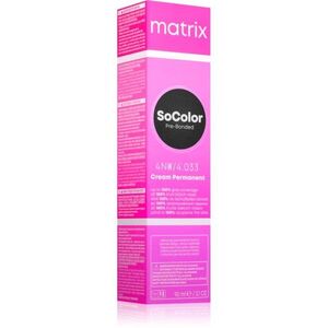 Matrix SoColor Pre-Bonded permanentní barva na vlasy pro zakrytí šedin odstín 4NW 90 ml obraz