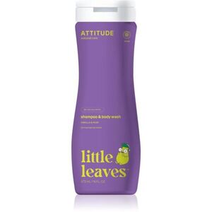 Attitude Little Leaves Vanilla & Pear dětský mycí gel a šampon s vůní vanilky a hrušky 473 ml obraz
