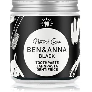 BEN&ANNA Natural Toothpaste Black zubní pasta ve skleněné dóze s aktivním uhlím 100 ml obraz