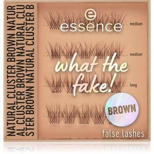 essence WHAT THE FAKE! umělé řasy 05 Natural Cluster Brown 1 pár obraz