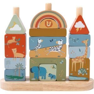 2Kids Toys Shape-Fitting Blocks Safari kostky ze dřeva 12m+ 16 ks obraz
