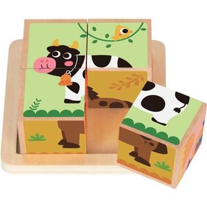 2Kids Toys Wooden Blocks Farm 2 kostky ze dřeva 18m+ 4 ks obraz