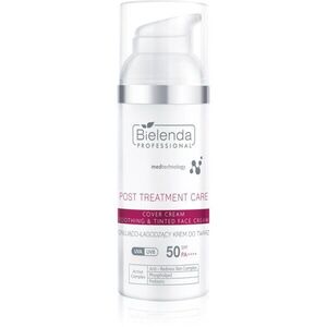 Bielenda Professional Post Treatment Care Soothing & Tinted Face Cream zklidňující krém pro citlivou a podrážděnou pleť SPF 50 50 ml obraz