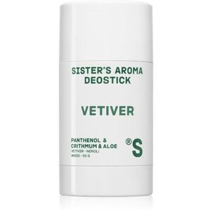 Sister's Aroma Vetiver Deostick tuhý deodorant proti zápachu a pocení 50 g obraz