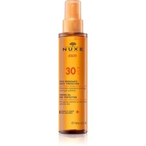 Nuxe Sun Tanning Oil High Protection olej na opalování na tělo a obličej SPF 30 150 ml obraz