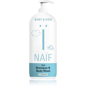 Naif Baby & Kids 2-in-1 dětský mycí gel a šampon bez parfemace 500 ml obraz