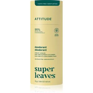 Attitude Super Leaves Natural Deodorant tuhý deodorant bez hliníku Earl Grey & Cucumber 75 g obraz