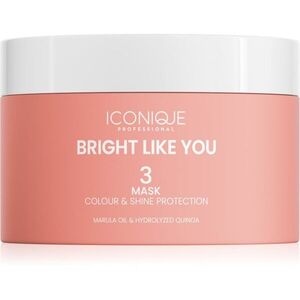 ICONIQUE Professional BRIGHT LIKE YOU Colour & Shine Protection Mask obnovující ochranná maska pro barvené vlasy 200 ml obraz