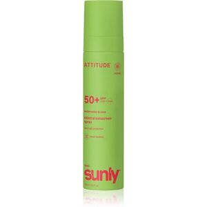 Attitude Sunly Kids Watermelon & Coco minerální sprej na opalování SPF 50+ pro děti 75 ml obraz