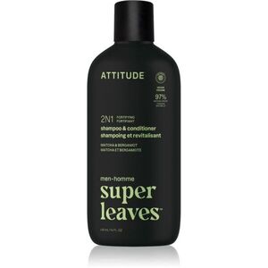 Attitude Super Leaves Matcha & Bergamot šampon a kondicionér 2 v 1 pro muže 415 ml obraz