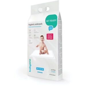 BabyOno Get Ready Hygienic Underpads jednorázové přebalovací podložky 60x90 cm 12 ks obraz