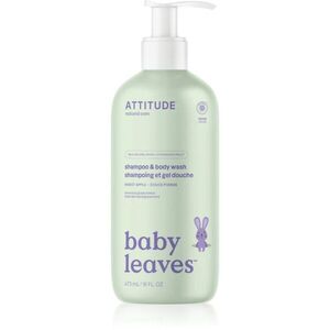 Attitude Baby Leaves Shampoo & Body wash šampon a sprchový gel pro děti s vůní sladkého jablka Sweet Apple 473 ml obraz
