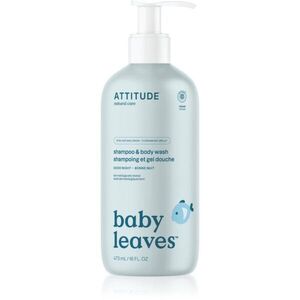 Attitude Baby Leaves Shampoo & Body wash šampon a sprchový gel pro děti s vůní sladkého jablka Good Night 473 ml obraz