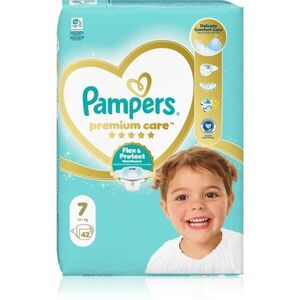 Pampers Premium Care Size 7 jednorázové pleny 15+ kg 42 ks obraz
