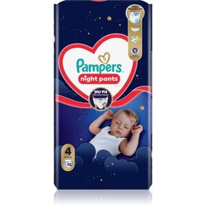 Pampers Night Pants Size 4 jednorázové plenkové kalhotky na noc 9-15 kg 52 ks obraz