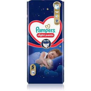 Pampers Night Pants Size 5 jednorázové plenkové kalhotky na noc 11-17 kg 46 ks obraz