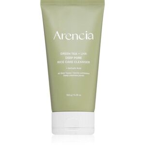 Arencia Green Tea + LHA Deep Pore Rice Cake Cleanser hloubkově čisticí gel s regeneračním účinkem 150 g obraz