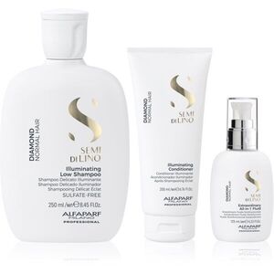 Alfaparf Milano Semi di Lino Diamond Kit set pro lesk a hebkost vlasů obraz
