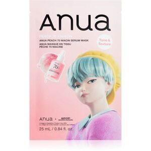 Anua K-Pop Demon Hunters Peach 70% Niacin Mask rozjasňující pleťová maska s kolagenem 1 ks obraz