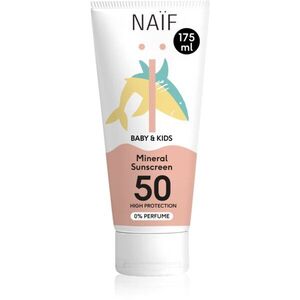 Naif Baby & Kids Mineral Sunscreen SPF 50 0 % Perfume dětský ochranný krém 175 ml obraz