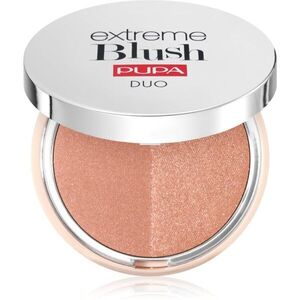 PUPA Milano Extreme Blush Duo kompaktní tvářenka odstín 120 - Radiand Caramel - Glow Spice 4 g obraz