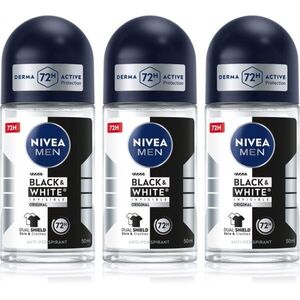 NIVEA MEN Black & White Invisible Original kuličkový antiperspirant výhodné balení obraz