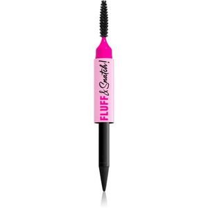 NYX Professional Makeup Fluff & Snatch tužka na obočí s pudrovým efektem odstín Black 1 g obraz