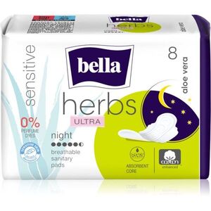 BELLA Herbs Ultra Night menstruační vložky na noc Aloe Vera 8 ks obraz