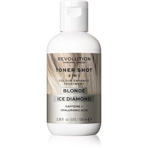 Revolution Haircare Toner Shot Blonde Ice Diamond vyživující tónovací maska 3 v 1 odstín Ice Diamond 100 ml obraz